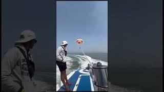 Nagoa Beach Diu  Beach water sports with price  Parasailing  Speed Boat Open Sea Swimming  #diu