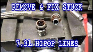 How to Remove Fix Stuck 7 3L HIPOP Lines