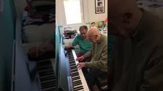 101 old man plays Piano