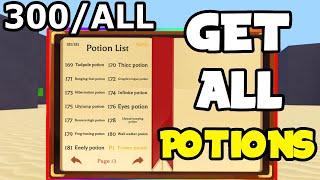 ALL POTIONS IN WACKY WIZARDS Roblox