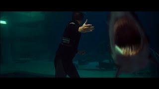 Tom Scoggins gets eaten by a shark in the 1999 movie Deep Blue Sea