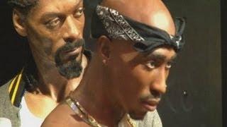 Tupac Snoop Dogg Notorious B.I.G. and P Diddy waxworks unveiled at Madame Tussauds