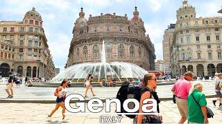 Exploring Genoa Italy  A Walking Tour from Old Port to Arco della Vittoria 4K 60fps