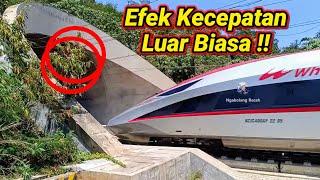 W00W Efek Whoosh Kereta Cepat Jakarta Bandung Keluar Masuk Terowongan Saat Kecepatan Tinggi