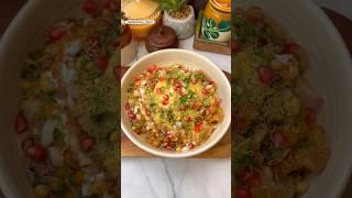 Street Style Samosa Chaat Recipe #shorts #viral #streetfood #chaat