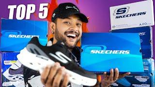 Top 5 Best Skechers Shoes for Men  Best Comfortable RunningGym Shoes Haul Review 2024  ONE CHANCE