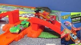 Hot Wheels Track Builder Crossroad Crash Demonstration