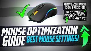  Mouse Optimization GUIDE for Gaming - 100% Mouse Precision Raw Input REMOVE Acceleration LAG ️