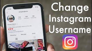 How To Change Instagram Username 2020