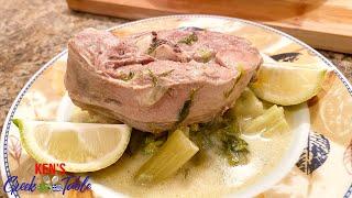 Lamb With Celery Avgolemono  Kens Greek Table