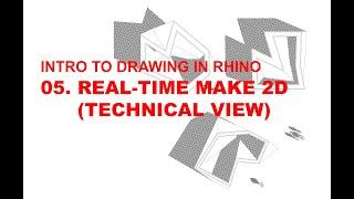 Drawing in Rhino Technical View
