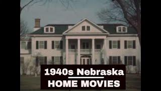 “ OMAHA NEBRASKA AND LAKE PARK ” 1940s HOME MOVIE   FAMILY P-61 BLACK WIDOWS AT AIRBASE  XD19674