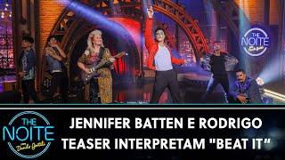 Jennifer Batten e Rodrigo Teaser interpretam Beat It  - Michael Jackson  The Noite 110624