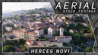 Herceg Novi ● Montenegro   4K Aerial Drone Stock Footage