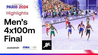 ELECTRIC ENDING   Mens 4x100m Final Highlights  #Paris2024 #Olympics