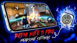 Redmi Note 11 Pro FF Headshot Settings   Best Headshot Settings in free fire