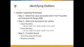 Data ScreeningCleaning Part 3  Assessing Data Normality & Identifying Outliers