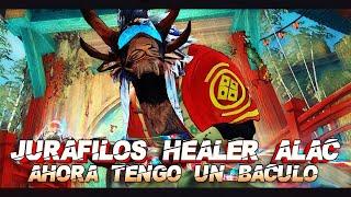 Guild Wars 2  Guia Jurafilos Healer Alacrador 2024  - NUEVA ARMA BACULO - GAMEPLAY ESPAÑOL