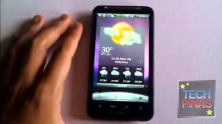 Weather Widget and App on HTC Desire HD876