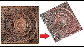 HOW TO MAKE 3D MANDALA CARVING DESIGN PART-3 IN ARTCAM#ROTATE AND COPY#MAXIMUM DETAILING OUTPUT#CNC