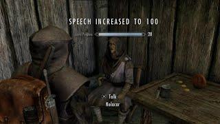 How to get Speech Lvl 100 FAST in Skyrim Detailed Guide