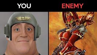 Imperial guardsman becoming uncanny mr incredible meme