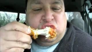 Joey Eating Chicken in Reverse