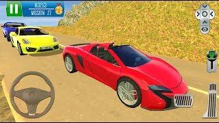 Direksiyonlu Kırmızı Araba Park Etme Oyunu  Parking Island Mountain Road - Android GamePlay #3