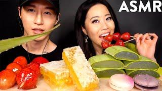 MOST POPULAR FOOD FOR ASMR with STEPHANIE SOO Honeycomb Aloe Vera Tanghulu Macarons