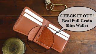 Is it Possible? Rugged + Sophisticated Slim Wallet in Full Grain Leather