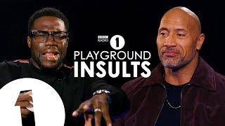 Dwayne Johnson and Kevin Hart Insult Each Other  CONTAINS STRONG LANGUAGE