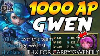 HOW TO CARRY Tilted Feeding Team While Being Camped Gwen TOP with 1000 AP  Iron to Diamond #15