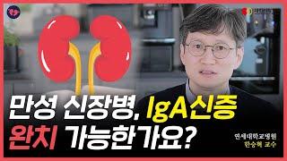 만성신장병 IgA 신증 치료법은?  대한신장학회