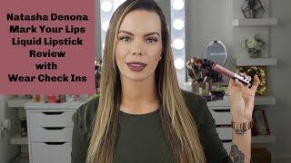 Natasha Denona Mark Your Lips Liquid Lipstick Review w Check Ins Dahlia