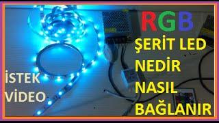 RGB Şerit Led Bağlantısı Ve Sürücü Devresi Nasıl Bağlanır-Renk değiştiren Led