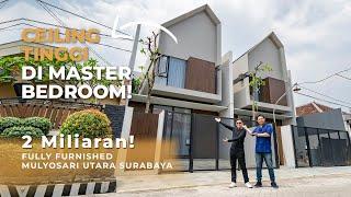 Rumah Modern Scandinavian dengan Skylight & Inner Courtyard  Mulyosari Surabaya