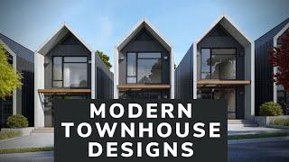 Modern Townhouse Design  Modern House Designs  Architecture