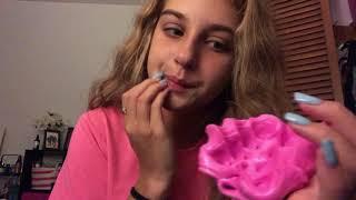 ASMR  thinking putty  tapping whispering crackling