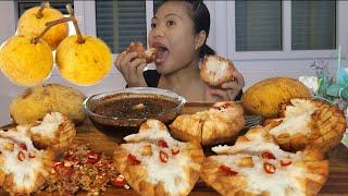 Mukbang Thai Santol wAsin Spicy sauceFilipino mukbang ASMR