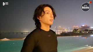 BANGTAN BOMB Jung Kook Unwinds in Qatar - BTS 방탄소년단