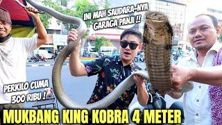 KING KOBRA PANGGANG KAKI LIMA. DAGINGNYA MANIS TARINGNYA EMPUK.