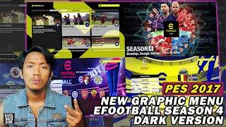 PES 2017 MENU EFOOTBALL 2023 SEASON 4 DARK EDITION by DZPLAYZ - PES 2017 MOD - PES 2017 PATCH