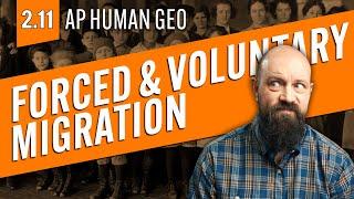 FORCED & VOLUNTARY Migrations Explained AP Human Geography Review—Unit 2 Topic 11