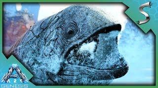 MY NEW OCEAN PLATFORM BASE & HUNTING A BRUTE LEEDSICHTHYS - Ark Genesis DLC Gameplay E35