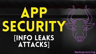 Practical Web Application Security - Part 26 - information Leakage Attacks Hacksplaining