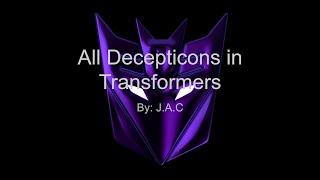 All Decepticons from Transformers