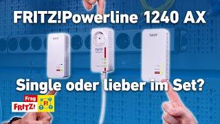 FRITZPowerline 1240 AX Single oder lieber im Set?  Frag FRITZ