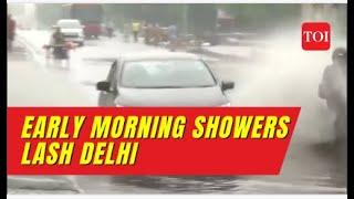 Watch Morning showers lash Delhi IMD predicts more rain coming.....