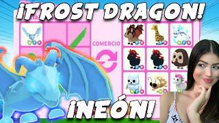  TRADEO FROST DRAGON NEÓN  Consigo LAS MEJORES OFERTAS  Sólo DREAM PETS  Adopt Me Roblox