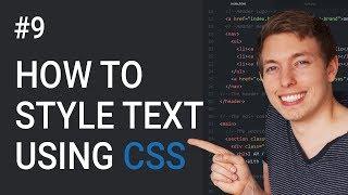 9 CSS Text Styling Tutorial  Basics of CSS  Learn HTML and CSS  Learn HTML & CSS Full Course